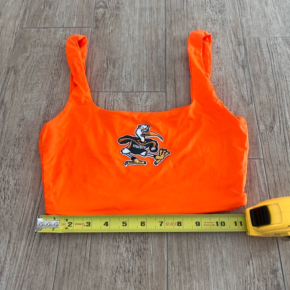 Custom U Miami Hurricanes Crop Top small
